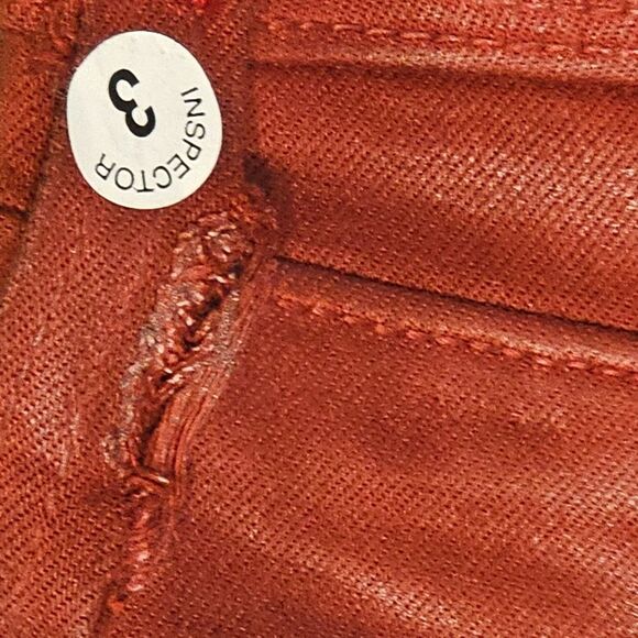 NWT L'AGENCE Margot Jean Redstone Coated 25 - Picture 5 of 5